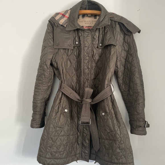 Burberry Jackets & Blazers - Burberry Quilted Trench Coat in Olive